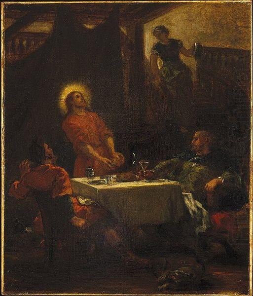 Disciples at Emmaus, Eugene Delacroix